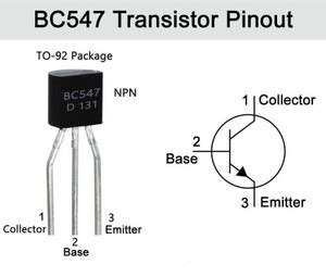 ELECSYNERGY BC547 NPN TRANSISTER PACK OF 10 Electronic Components ...