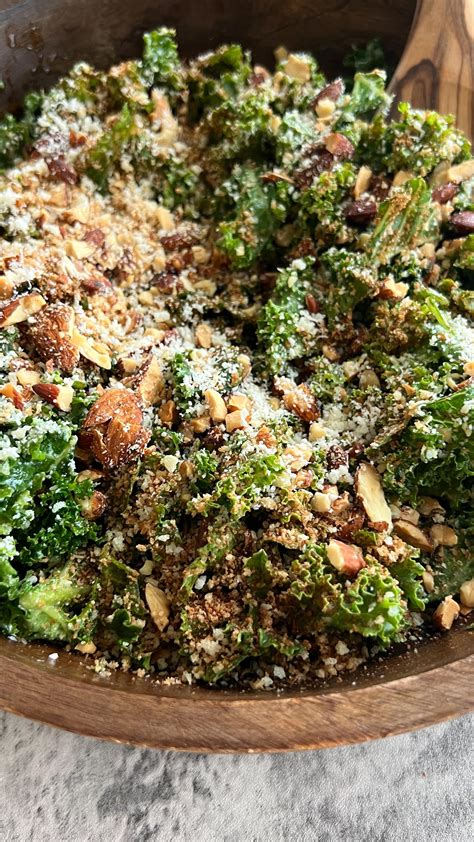 Crunchy Parmesan Kale Salad - Something Nutritious | Recipe | Delicious ...