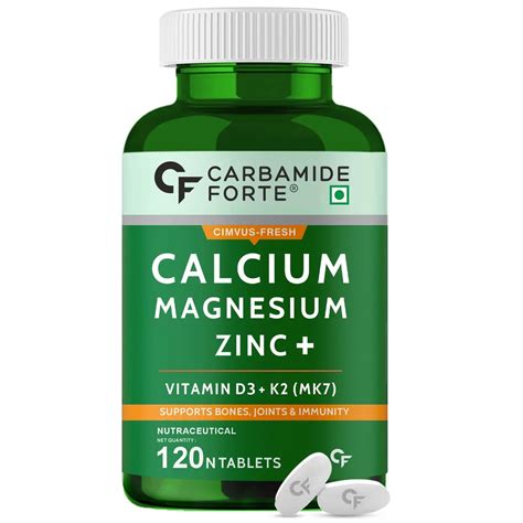 Carbamide Forte Calcium Magnesium & Zinc Tablets with Vitamin – Body ...