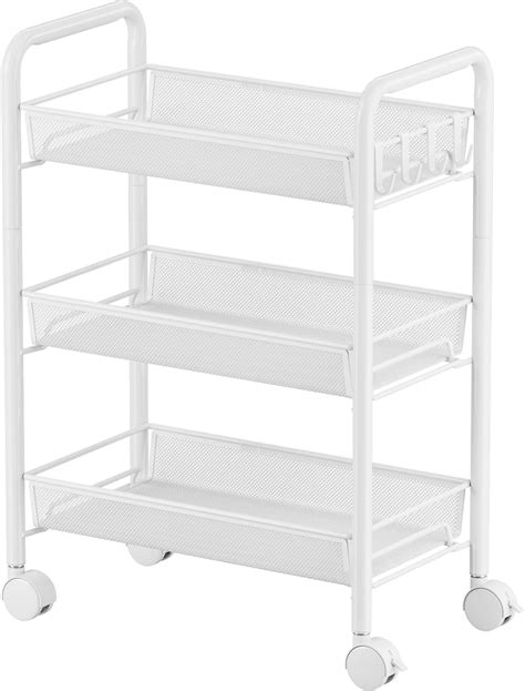 JANEEYRE JANE EYRE 3-Tier Rolling Utility Storage Rack Cart India | Ubuy