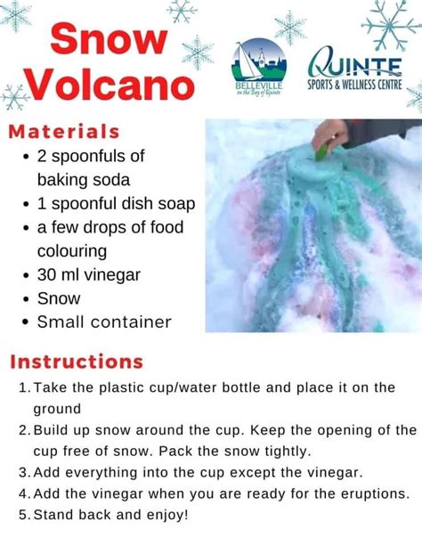 Snow Volcano Science Experiment 的图像结果
