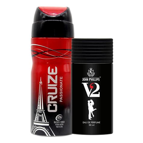 Buy John Phillips Men & Women PASSIONATE DEO & V2 | Long Lasting ...