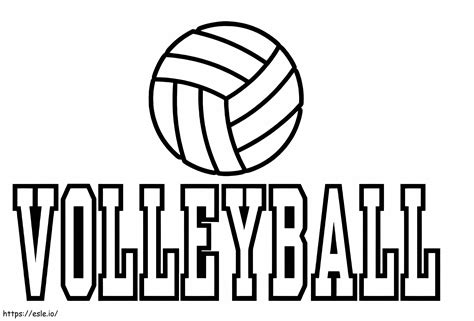Volleyball 3 Coloring Pages coloring page