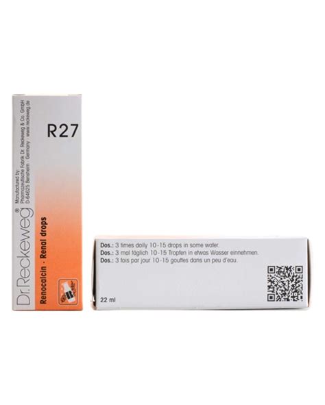 Dr. Reckeweg R27 Renal Calculi Drop - Relieve Kidney Pain and Urinary ...