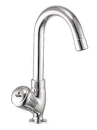 Pearl Silver Swan Neck Pillar Cock For Bath & Kitchen (Taps, Mixer, Bib ...