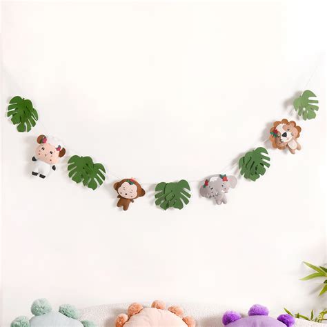Safari Bunting Nursery Wall Decor For Kids Room Online - Premium Wall ...