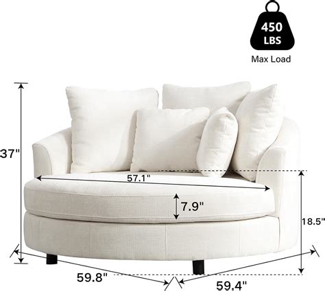 Chifee&Vingol Chifee & Vingol 59.8 W Oversized Accent Barrel India | Ubuy