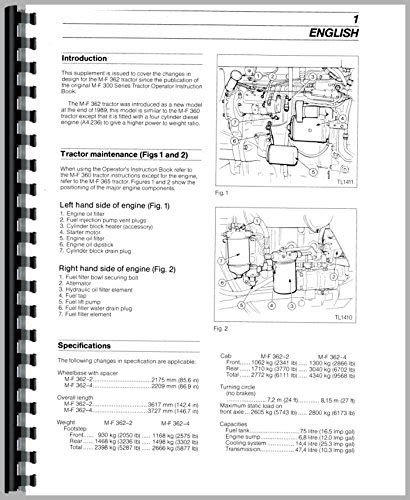 Operators Manual Massey Ferguson 383 390 390T 360 399 350 375 355 398 ...