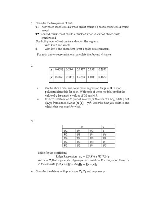 Practice Questions - DSE 2023: Mathematical Data Science Analysis - Studocu