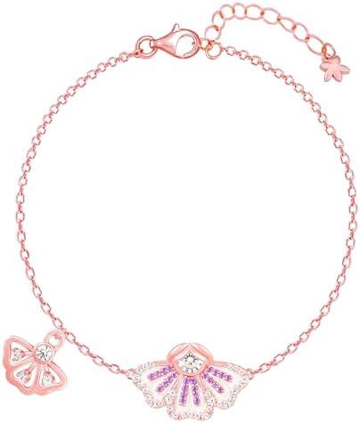 GIVA 925 Silver Bhumi Rose Gold Elegant Eyebright Bracelet, Adjustable ...