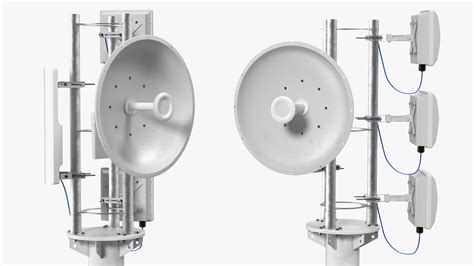 Micro Cell 5G Mobile Network Antenna on Post 3D model | 3D Molier ...