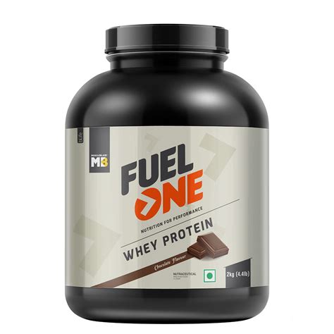 MuscleBlaze Fuel One Whey Protein (Chocolate, 2kg / 4.4lbs) | 24g ...
