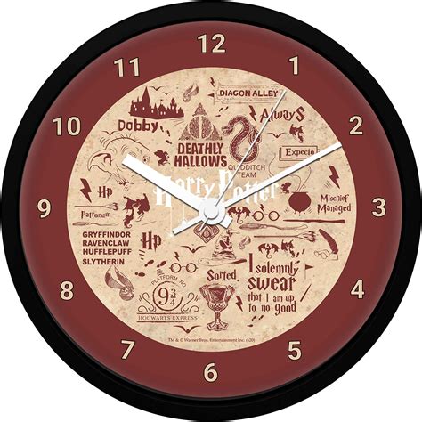 Buy MCSID RAZZ Harry Potter Hogwarts 9 3/4 Design Plastic Wall Analog ...