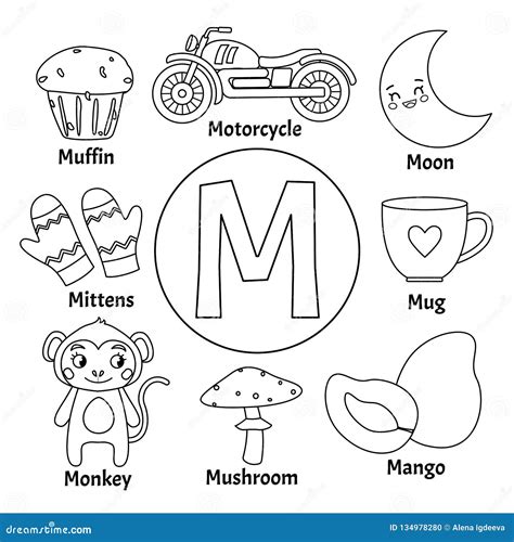 Coloring Pages Letter M