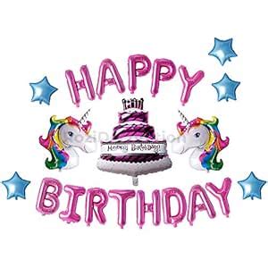 Rozi Decoration Unicorn Theme Birthday Party Decorations Combo Set for ...