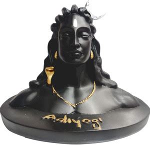 SBBCO Divine Edge Polyresin Adiyogi Shiv Ji Statue For Pooja Room & Car ...