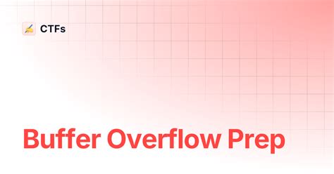 Buffer Overflow Prep | CTFs