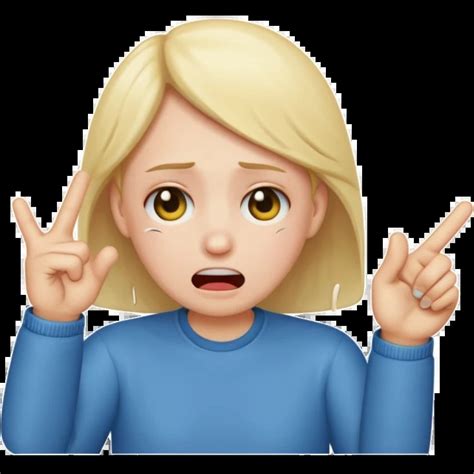 Emoji crying flipping the bird emoji | AI Emoji Generator