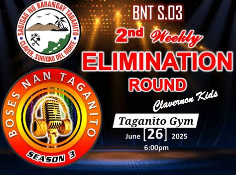 BNT Clavernon Kids Weekly Elimination Round, Barangay 17, Cagayan De ...
