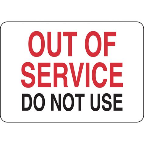 Printable Do Not Use Sign – PrintableLib