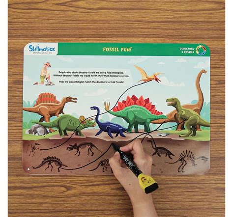 Shop Skillmatics Dinosaurs & Fossils Write & Wipe Activity Mats ...