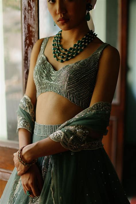 Geethika Kanumilli - Sparkling Waves Lehenga Set - Elahe