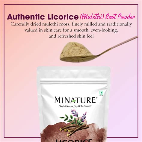Mulethi (Licorice) Powder for Dark Spots & Pigmentation | MINATURE ...