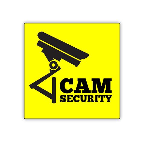 Buy VVWV Cam Security CCTV Surveillance Sign Board Safety & Warning ...