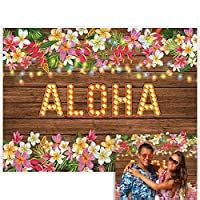 Allenjoy 8x6ft Aloha Party Backdrop for Summer Tropical Hawaiian Beach ...