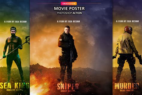 Movie Poster Photoshop Action – MasterBundles