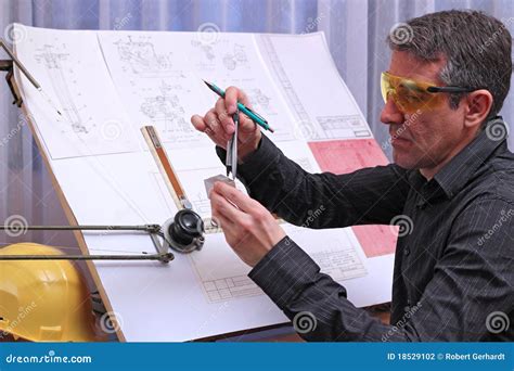 Mechanical Design Engineer stock photo. Image of mechanical - 18529102
