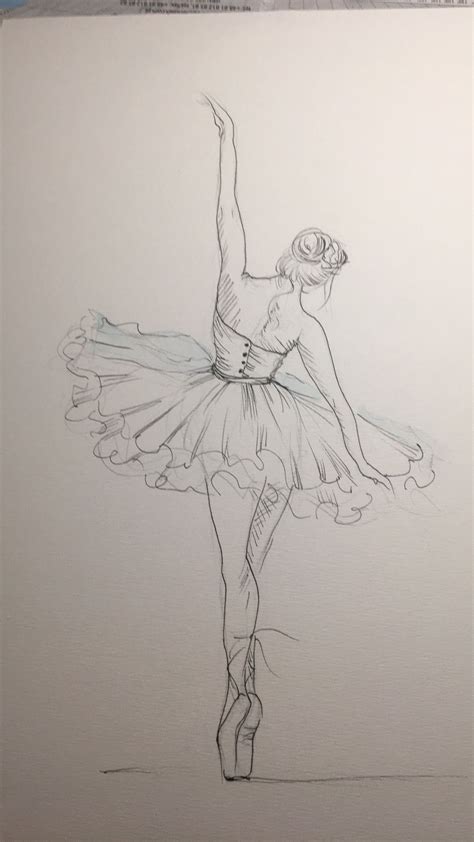 Easy Ballerinas Drawings