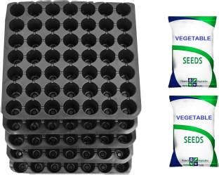Grow Basket Seedling Tray 49 Holes for seeds germination | Pack of 5 ...