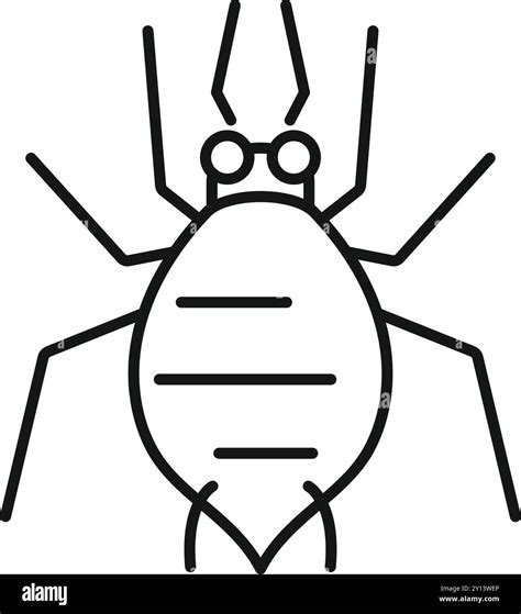 Simple line icon of a mite, a small arachnid often found in dust Stock Vector Image & Art - Alamy