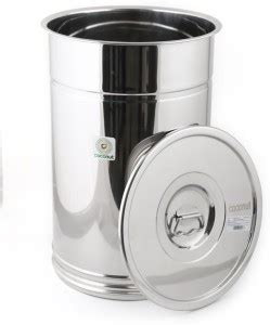 COCONUT Stainless Steel Multipurpose Storage/Grocery & Grains Container ...