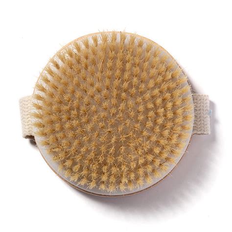 HiKin Natural Bristles Body Brush for Exfoliating, Cellulite and Detox ...
