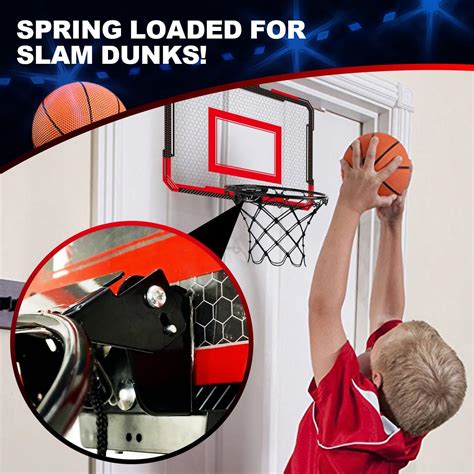 TOY Life Basketball Hoop Indoor Basketball Hoop for Kids Over The Door ...