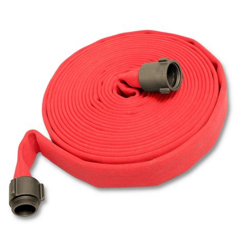 3" Red Fire Hose Double Jacket - FireHoseSupply.com