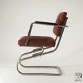 Cantilever tubular steel chair by Heinz and Bodo Rasch in the style of ...