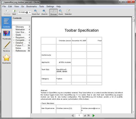 Windows KDE4: Okular (Document Viewer)