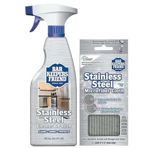 Bar Keepers Friend Stainless Steel Cleaner and Polish Cleaning Kit ...