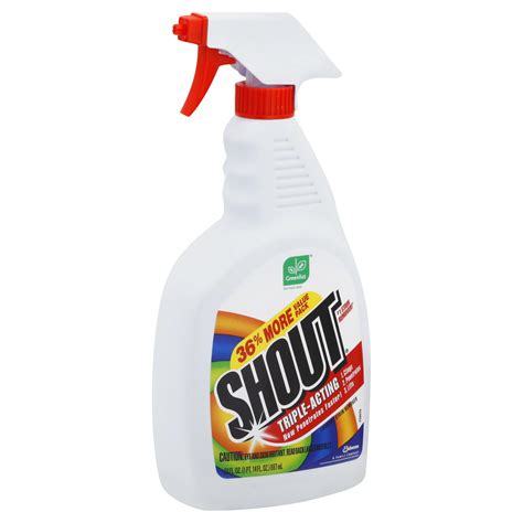 Shout Stain Remover, Laundry, Triple-Acting, Value Pack, 30 fl oz (1 pt ...