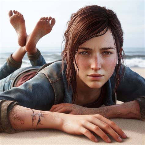 (AI) Ellie The Last Of Us feet on the beach by skielled on DeviantArt