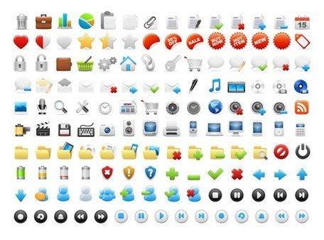 Vector Web Icons Set Free Vector Download | FreeImages