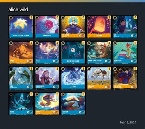 alice wild Lorcana Deck | Disney Lorcana