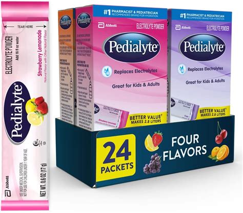 Amazon.com: Pedialyte Electrolyte Powder, Hydration Drink for Kids ...