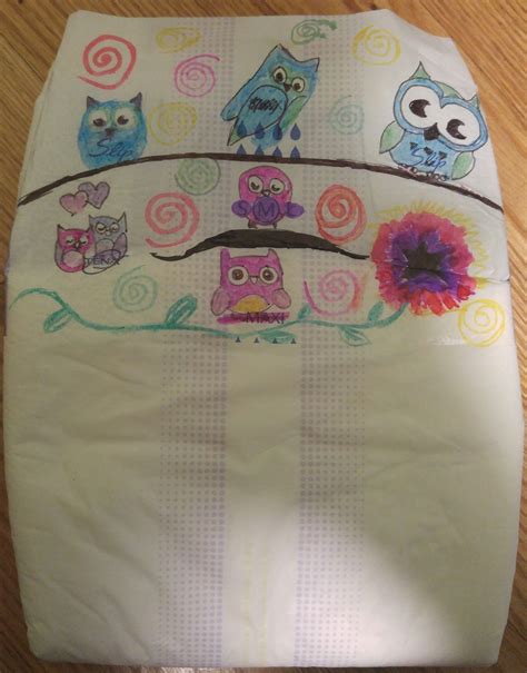 Decorated a diaper for my best friend's birthday