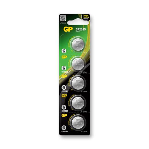Buy GPLithium 656.262UK Button Cell batteries | CR2025 | 5 Piece Online ...