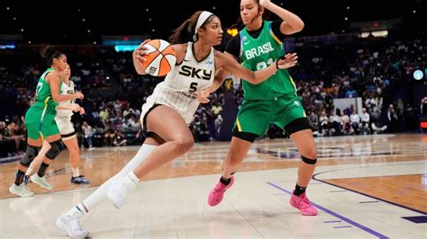 Angel Reese has double-double in Sky exhibition vs. Brazil at LSU - ESPN