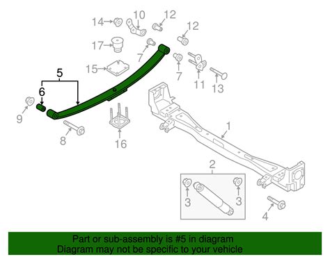 55020-9SF0A - High-Quality Leaf Spring for 2013-2021 Nissan NV200 | AutoNation Parts